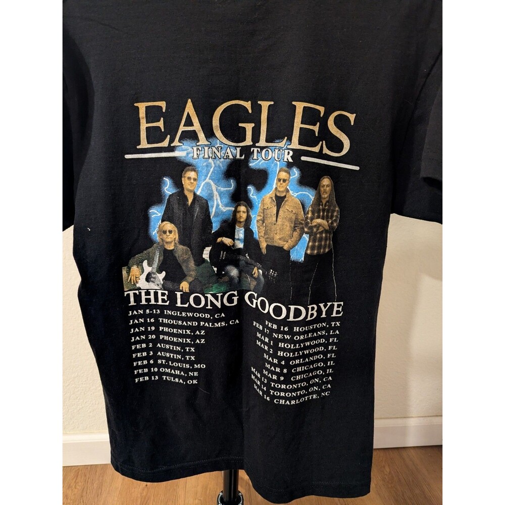 The Eagles The Long Goodbye Final Tour T-Shirt Black Men's Medium Band Graphic - Picture 3 of 4